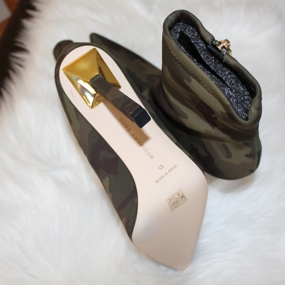 Good American, Ankle Camo Neoprene Sock Booties - Picture 7 of 9